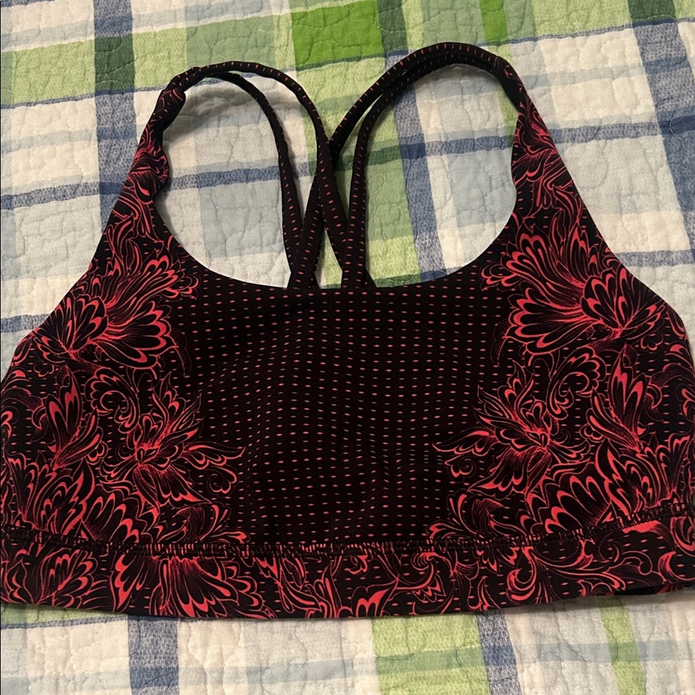 Lululemon Black and Pink Sports Bra